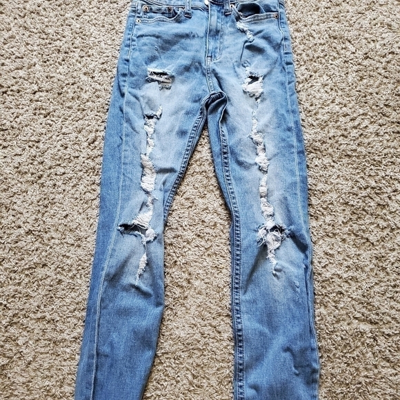 𝅺aero Cheeky Jegging Distressed Jeans - Picture 2 of 7